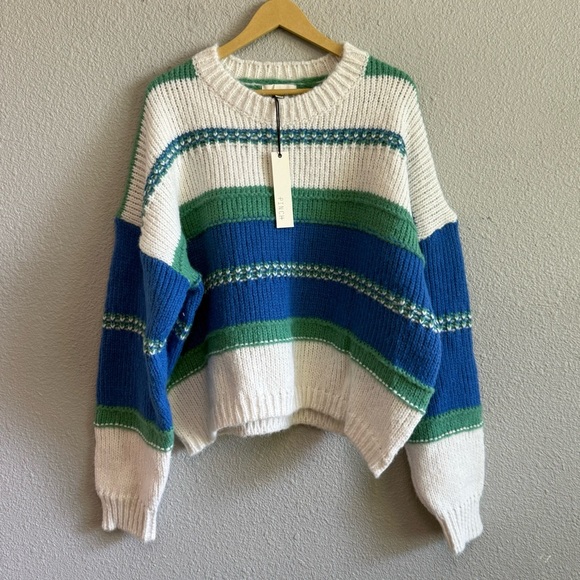 NWT Pinch Striped Sweater Size XXXL Drop Shoulders Chunky - Picture 1 of 4